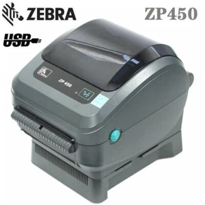 Zebra ZP450 203DPI USB Desktop Direct Thermal Barcode Label Printer - Picture 1 of 9