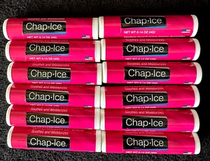 12pk CHAP ICE WATERMELON MOISTURE SOOTHE DRY CHAPPED LIP BALM CHAPSTICK EX 11/27 - Picture 1 of 7