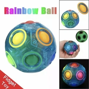 Magic Handschmeichler Regenbogen Ball Würfel Puzzle Spielzeug lustig für Kinder Jugendliche Studenten - Bild 1 von 6