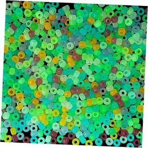 Perline Pony Glow in the Dark - 1000+ Bagliore nelle Perline per Bracciali 6x9mm - Foto 1 di 8