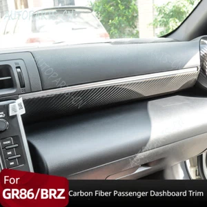 For Toyota GR86 Subaru BRZ 22-24 Dry Carbon Fiber Passenger Dashboard Trim Strip - Picture 1 of 9