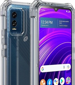 For BLU View Speed 5G B1550VL - Clear Hybrid Armor Full Body Hard Case Cover - Picture 1 of 5