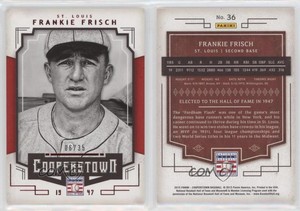 2015 Panini Cooperstown HOF Chronicles Red /35 Frankie Frisch #36 HOF