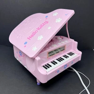 Hello Kitty Grand Piano Pink CD Player Alarm Clock Radio 2005 *Only Clock Works - Picture 1 of 12