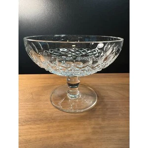 Waterford Crystal Colleen Compote Round Short Stem Candy Dish Vintage - Picture 1 of 6