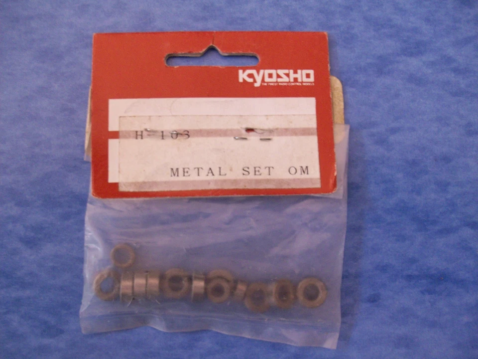 VINTAGE KYOSHO H-103 VERY RARE BUSHING METAL SET (15 PCS) OM KYOC2738 NIP - Image 1 of 1