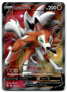 2021 Sword & Shield - Evolving Skies Lycanroc V Basic/Rare Ultra #187 FOIL / - Photo 1/2