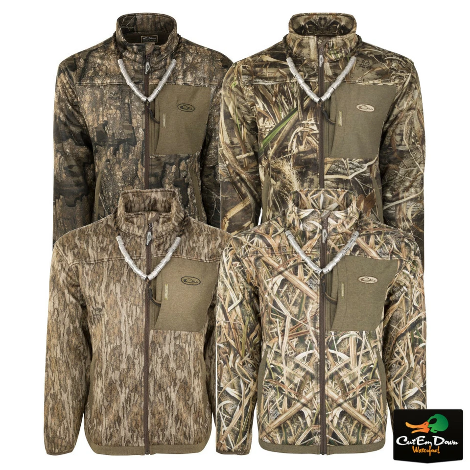 DRAKE WATERFOWL SYSTEMS MST ENDURANCE HYBRID LINER JACKET FULL ZIP CAMO COAT - Image 1 of 1