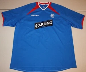 Glasgow Rangers Soccer Jersey Scottish Football Club Carling Diadoda Adult XXL - Picture 1 of 3