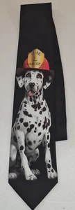 Corbata Ralph Marlin Bombero Tema Dálmata Hombre Hecha en EE. UU. - Imagen 1 de 6