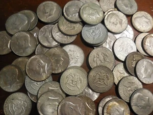 Stati Uniti USA 10 monete da 1/2 mezzo dollaro argento anni vari - Picture 1 of 1