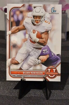 2021-22 Topps Bowman University Bijan Robinson 1st Bowman No. 31 Falcons - Image 1 of 2