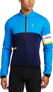New Campagnolo Sportswear Men's La Flandre Waterproof Cycling Jacket Blue Medium - Picture 1 of 3