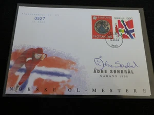 ADNE SÖNDRAL signed autograph 12.5x18 FIRST DAY COVER FDC LIMITED OLYMPIA - Picture 1 of 1