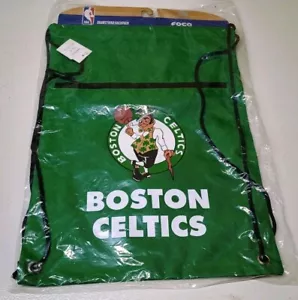 NEW NBA Boston Celtics Team Logo Drawstring FOCO Backpack Green Black - Picture 1 of 4