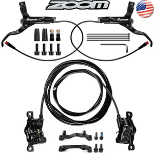 ZOOM HB876e E-Bike 4-Pistons MTB Hydraulic Disc Brake w/Cut-off 160mm Calipers - Picture 1 of 6