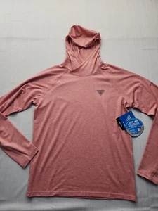 New Columbia PFG Uncharted Sun Hoodie Pink Salmon Men’s Size Small - Picture 1 of 12