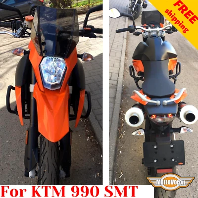 For KTM 990 SMT Engine guard KTM 990 SM SMT Crash bars 990 Supermoto - Imagen 1 de 4