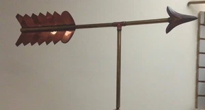 36'' COPPER Weathervane ARROW,Universally Fits STANDARD 3/8'' OR TOP ROD - Picture 1 of 2