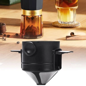 Portable Stainless Steel Reusable Coffee Filter - Mini Coffee Maker for Travel - Picture 1 of 10