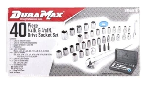 40pc DuraMax 1/4 & 3/8" Drive Shallow Socket Ratchet Extension Bar Set #UB50051S - Bild 1 von 2