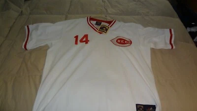 PETE ROSE AUTOGRAPHED COOPERSTOWN COLLECTION BASEBALL JERSEY NEW WITH TAGS - Image 1 of 4