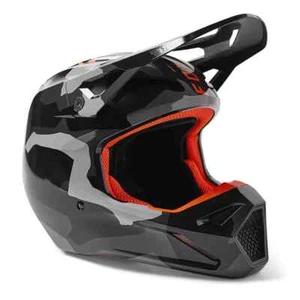 New Fox Racing V1 Bnkr Helmet, Grey Camo, X-Large, 29667-033-XL - Picture 1 of 8