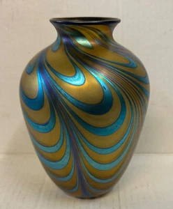 Art Glass Vase by Charles Lotton - Picture 1 of 13