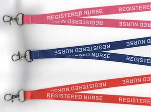 1 x REGISTRIERT NURSE Halsband Sicheres Schlüsselband - 3 Farben Verfügbar - Bild 1 von 4