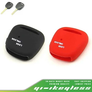 Silicone Case Cover For Toyota Carina Harrier Corolla Remote Key 1 Side Button - Foto 1 di 8