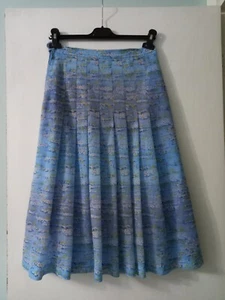 Vintage 1950's Pleated Skirt Light blue - Picture 1 of 2