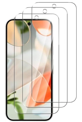 CRACKSIN 3x Panzer Schutzglas Google Pixel 9 Displayschutz Echt Hartglas 9H