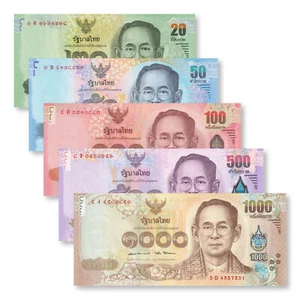 Thailand Komplettset: 2014–2016, B181–B185, P118–P122, UNC - Bild 1 von 8