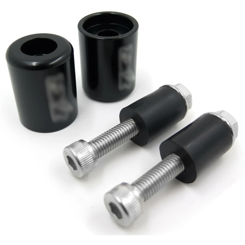 Extremos de barra negros negros para 95-12 Kawasaki Ninja ZX6R/ 06-07 ZX10R/ 00-05 ZX12R Foto 1 de 4