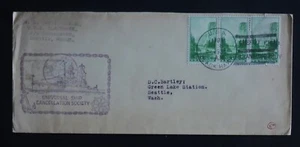 CHEFOO-CHINA SHANGTUNG PROV. 1938 USA COVER U.S.S. BLACKHAWK M.B.OWENS C.M.M. - Picture 1 of 3