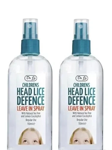 Dr J's Head Lice Nit Defence Leave In Spray Tea Tree & Lemon Eucalyptus 150ml x2 - Image 1 of 1