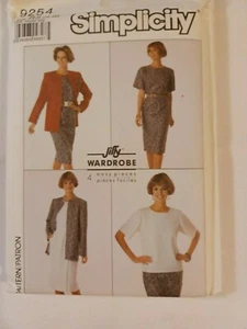 DE COLECCIÓN SIMPLICITY MISSES CHAQUETA TOP FALDA PATRÓN 9254 TALLA 14-22 - Imagen 1 de 6