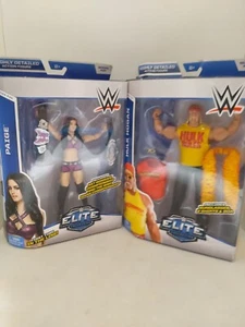 Hulk Hogan And Paige Elite Collection Action Figures - Picture 1 of 14