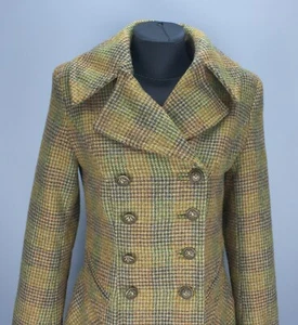 Abrigo Sherlock TOPSHOP Tartán Tweed Valley Mills de Mallalieus talla UK 8 US 4 EU 36 - Imagen 1 de 23