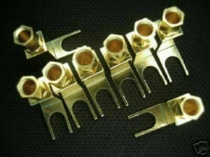 4x Banana plug für Mcintosh MC30 MC275 fork spade adapter - Bild 1 von 1