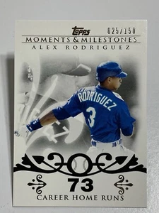 2008 Topps Moments & Milestones #1-73 ALEX RODRIGUEZ #025/150 New York Yankees - Picture 1 of 2