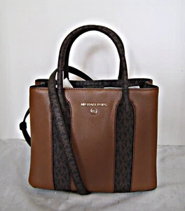 Michael Kors - Austin Medium Leather Messenger - Luggage - Picture 1 of 5