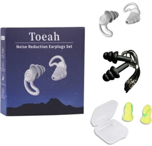 3 in 1 Ear Plugs for Noise Reduction, Ear Plugs for Sleeping Noise Cancelling - Picture 1 of 7