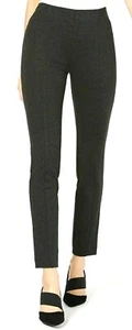 Neu mit Etikett NEU Alfani dunkelgrau grau Pull-On Kunstlederbesatz Skinny Strickhose 16 $ 70 - Bild 1 von 3