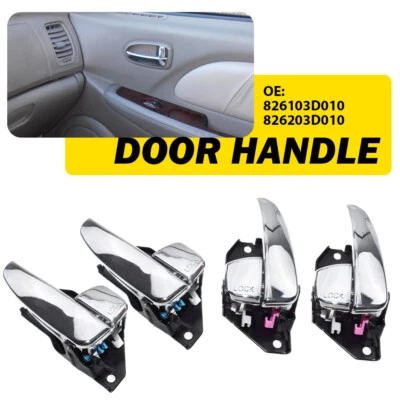 1 conjunto de maçaneta interna dianteira traseira esquerda direita para Hyundai Sonata 2002-2005 - Imagem 1 de 4