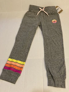 NWT Converse All Star Charcoal Snow Heather Neon Stripe Jogger 6 Pant SR$44 - Picture 1 of 7
