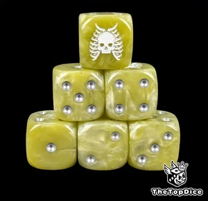 Bone white death lords for grimdark fantasy tabletop wargames D6 skeletal war - Picture 1 of 5