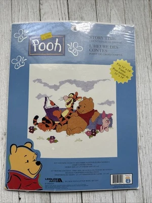 Leisure Arts Winnie The Pooh Counted Cross Stitch STORY TIME New - Image 1 of 3