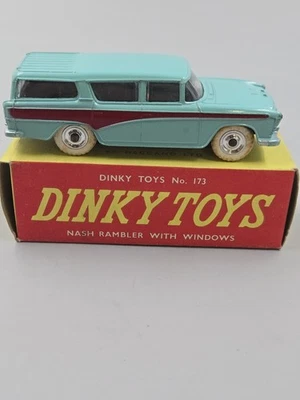 Vintage 1950s Dinky Toys #173 Nash Rambler Blue With The Original Box Made In... - Image 1 of 4