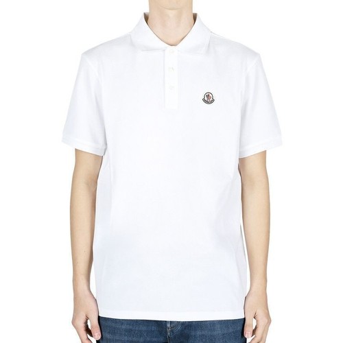 Moncler Uomo Logo Patch PK Manica Corta (Bianco) 8A00009 84556 002 122441920